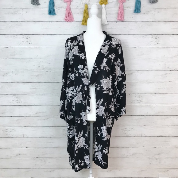 Spiritual Gangster Tops - Spiritual Gangster Maya Floral Kimono One Size
